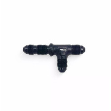 Dash8 3-way straight male bulkhead adaptor - 3/4x16JIC OBP convex aluminium