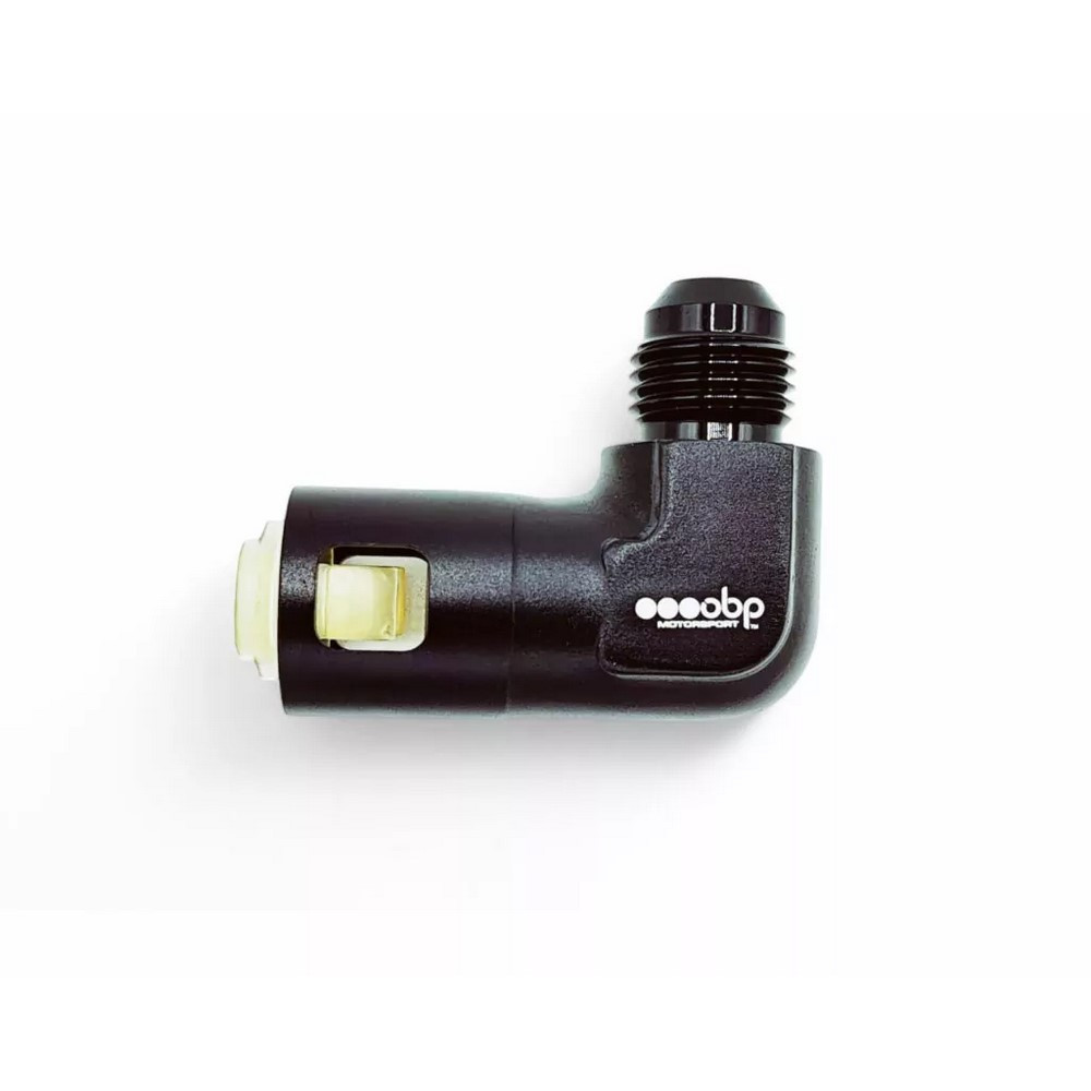 Connecteur rapide pour rampe injection origine Femelle vers Mâle Dash 90° OBP - OBP-CR-FM-90.516.D6 - OBP-6-8-FQR90