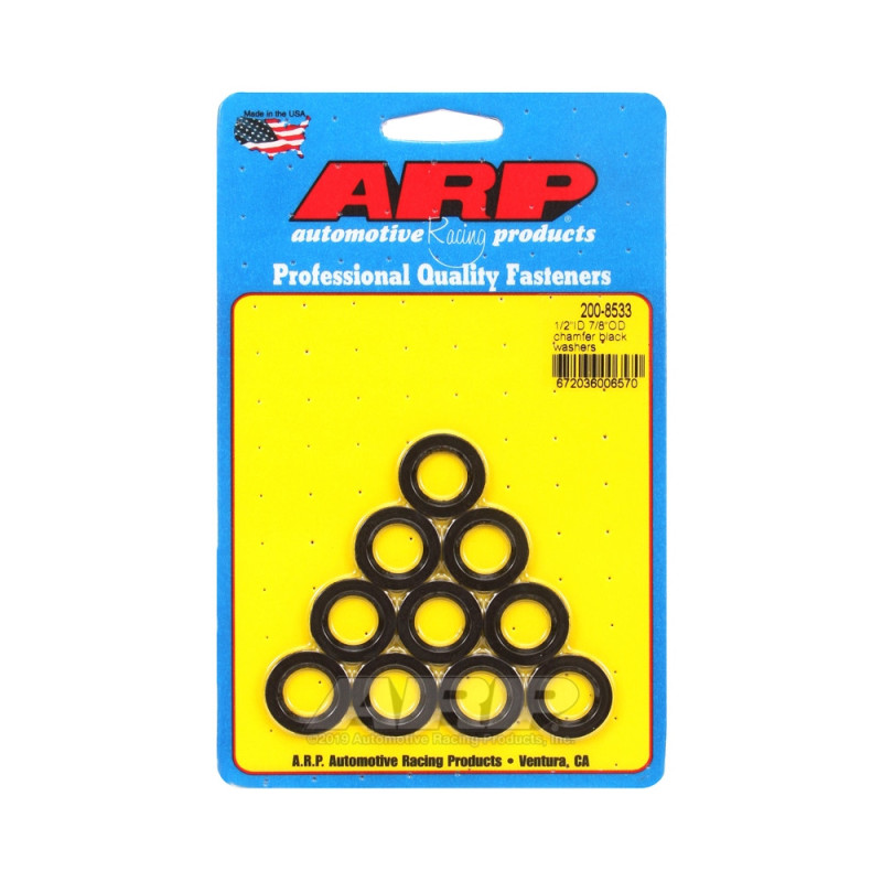 Pack (10) ARP 1/2 washers - With chamfer - ARP-200-8533 - 200-8533 - 3666618221342