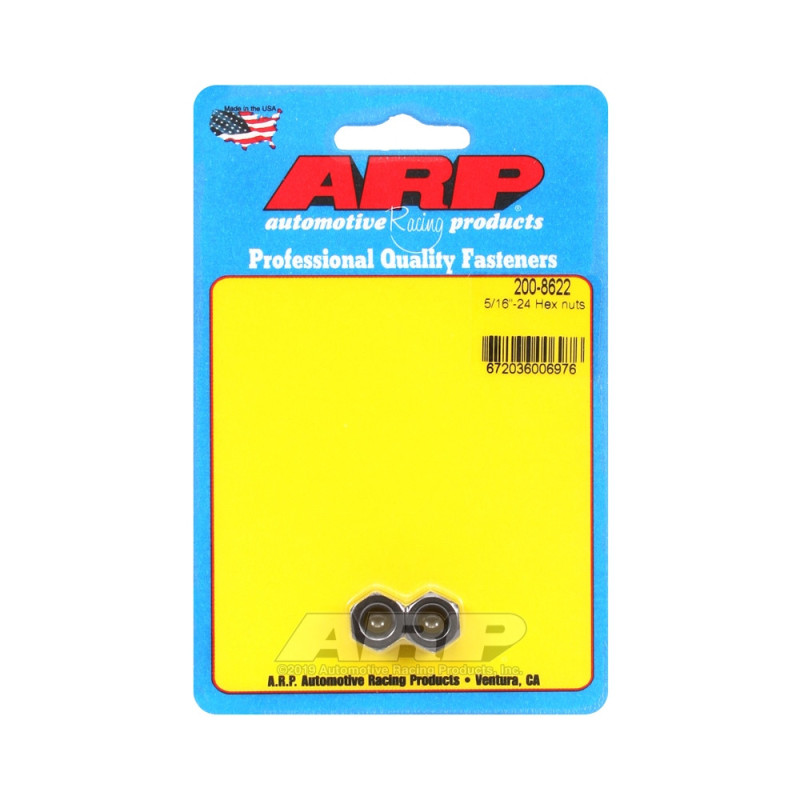 ARP nut pack (2) 5/16-24 - Black Oxyde Hex - ARP-200-8622 - 200-8622 - 3666618221861