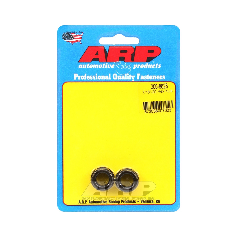 Pack Muttern ARP (2) 7/16-20 - Black Oxyde Hex - ARP-200-8625 - 200-8625 - 3666618221892