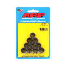 ARP Nuts Pack (10) 3/8-24 - Black Oxyde Hex