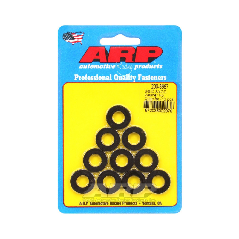 Pack (10) ARP washers 3/8 - No chamfer - ARP-200-8687 - 200-8687 - 3666618222424