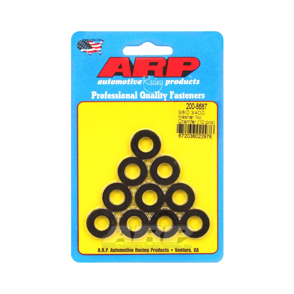 Pack (10) ARP washers 3/8 - No chamfer - ARP-200-8687 - 200-8687 - 3666618222424