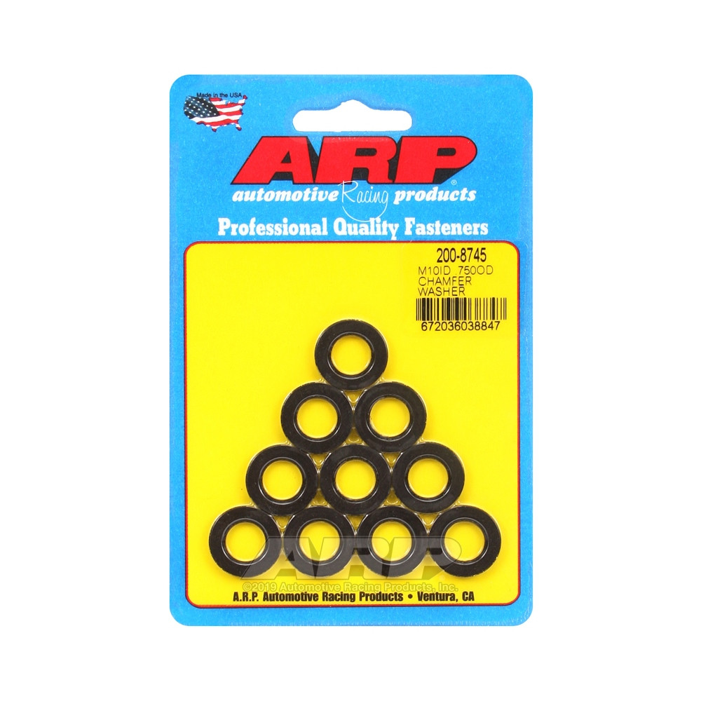 Pack (10) ARP washers M10 - Chamfered - ARP-200-8745 - 200-8745 - 3666618222790