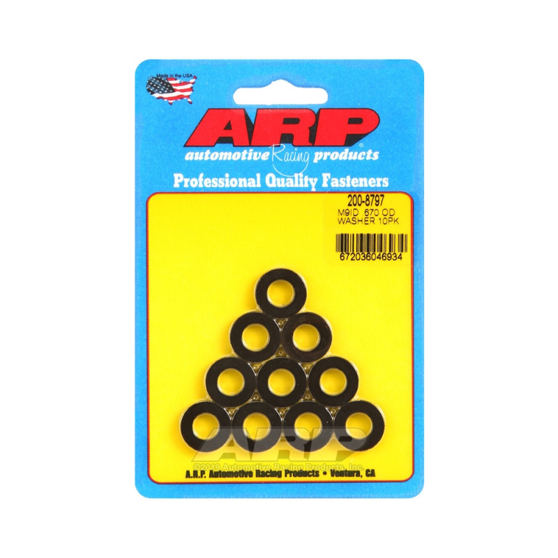 Confezione (10) rondelle ARP M9 - Senza smusso - ARP-200-8797 - 200-8797 - 3666618223223