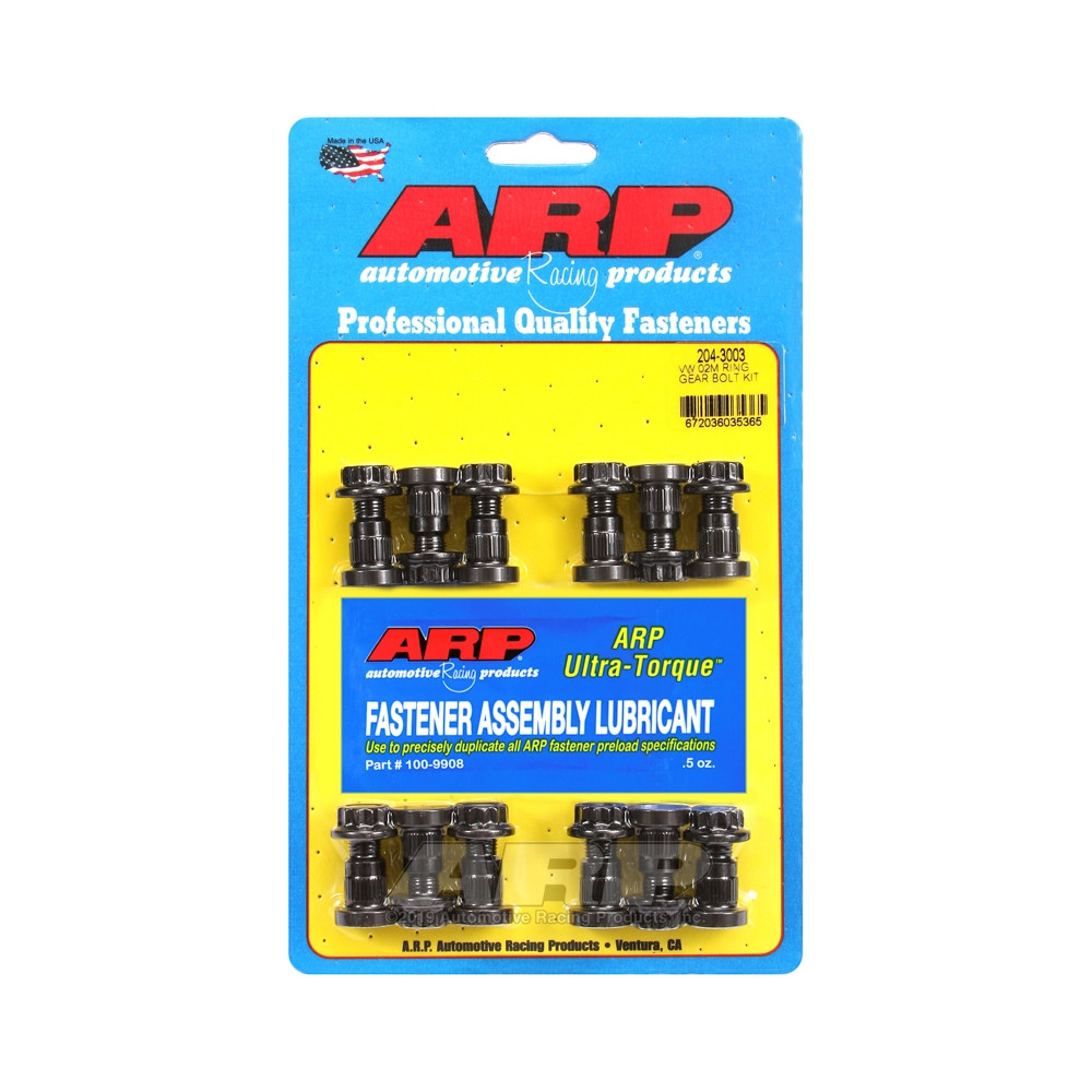 Boulonnerie couronne ARP VOLKSWAGEN VW - (Kit vis + écrous 12 Points)  VW 02M - ARP-204-3003 - 204-3003 - 3666618169361