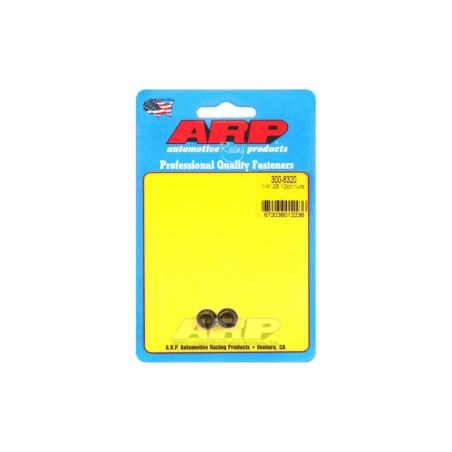 Pack écrous ARP (2) 1/4-28 - Black Oxyde 12 pts