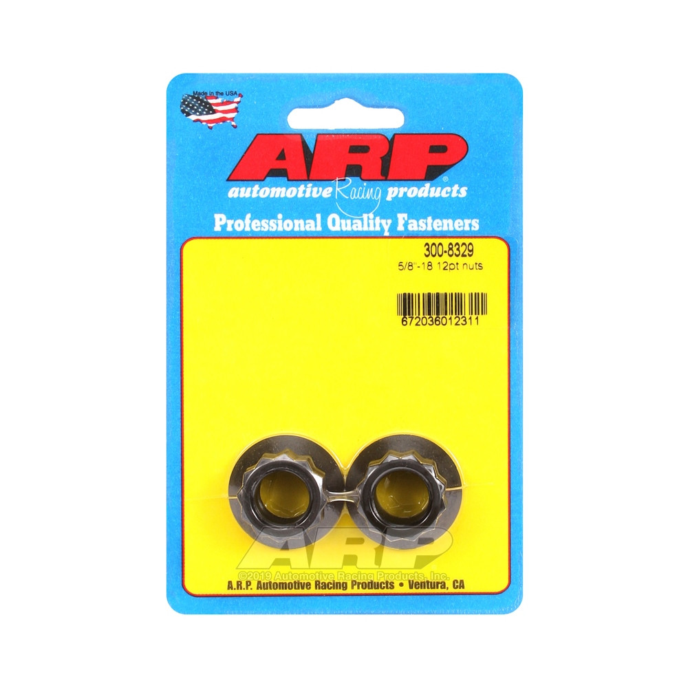 Pack écrous ARP (2) 5/8-18 - Black Oxyde 12 pts - ARP-300-8329 - 300-8329 - 3666618223469
