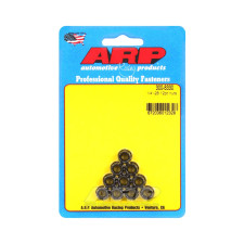 Pack ARP nuts (10) 1/4-28 - Black Oxyde 12 pts
