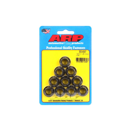 Confezione dadi ARP (10) M12 x 1,25 - Black Oxyde 12 pz.