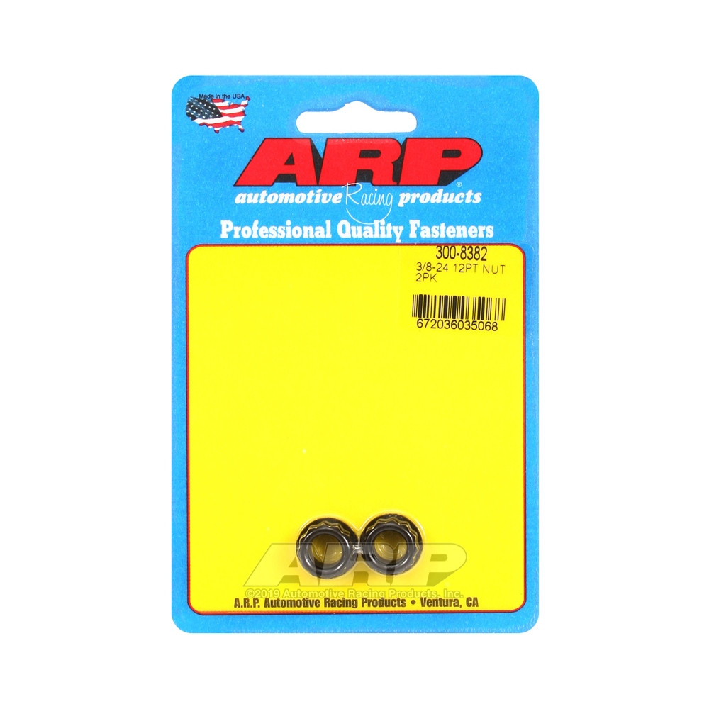 Pack Muttern ARP (2) 3/8-24 - Black Oxyde 12 pts - ARP-300-8382 - 300-8382 - 3666618223926