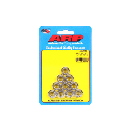 Confezione dadi ARP (10) 3/8-24 - Acciaio inox 12 pts