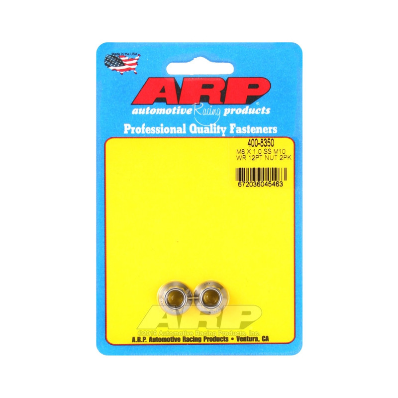 ARP nut pack (2) M8 x 1.00 - Stainless steel 12 pts - ARP-400-8350 - 400-8350 - 3666618225036