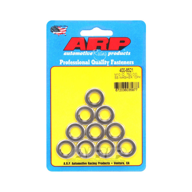 Pack (10) ARP washers M10 - With chamfer - ARP-400-8521 - 400-8521 - 3666618225548