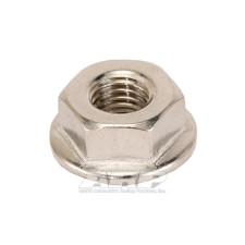 Dado ARP antiallentamento con flangia 1/4-28 - Acciaio inox esagonale