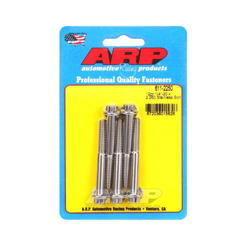Bullone universale ARP 1/4-20 - Acciaio inox 12 pts x5 - ARP-611-2250 - 611-2250 - 3666618170732