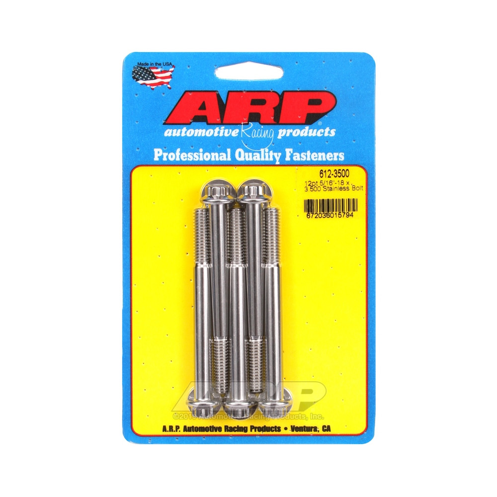 Bullone universale ARP 5/16-18 - Acciaio inox 12 punti x5 - ARP-612-3500 - 612-3500 - 3666618190921