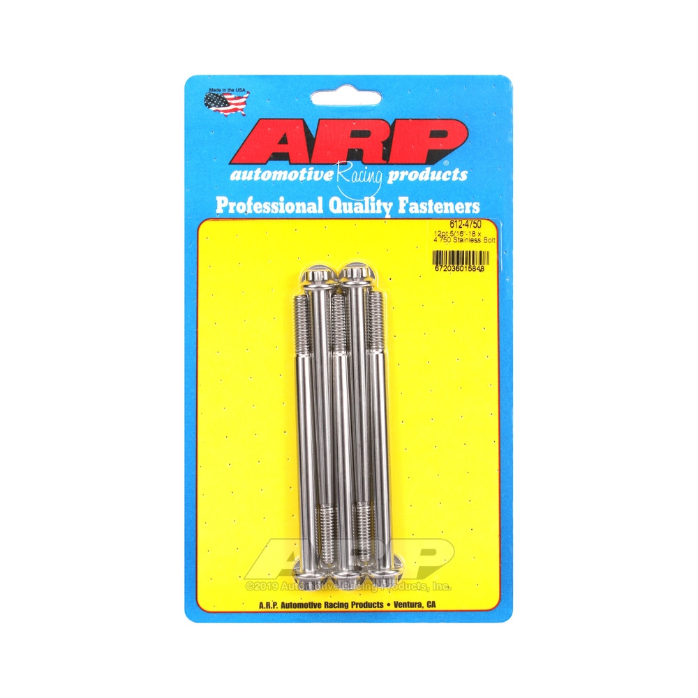 Bullone universale ARP 5/16-18 - Acciaio inox 12 punti x5 - ARP-612-4750 - 612-4750 - 3666618190976