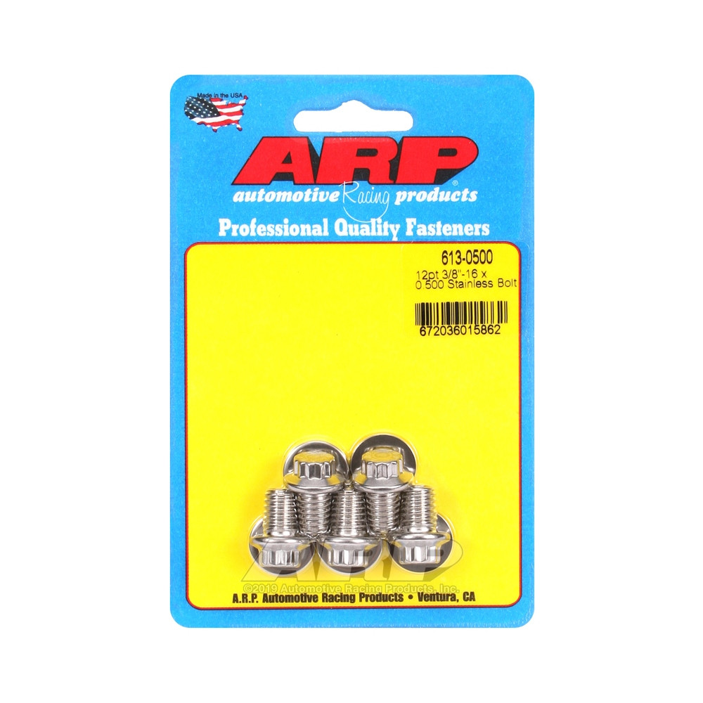 Bullone universale ARP a testa piccola 3/8-16 - Acciaio inox 12 pz. x5 - ARP-613-0500 - 613-0500 - 3666618190990