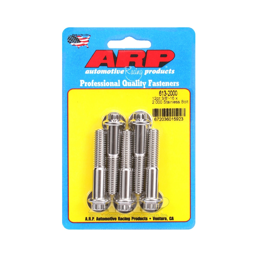 Bullone universale ARP a testa piccola 3/8-16 - Acciaio inox 12 pts x5 - ARP-613-2000 - 613-2000 - 3666618191058