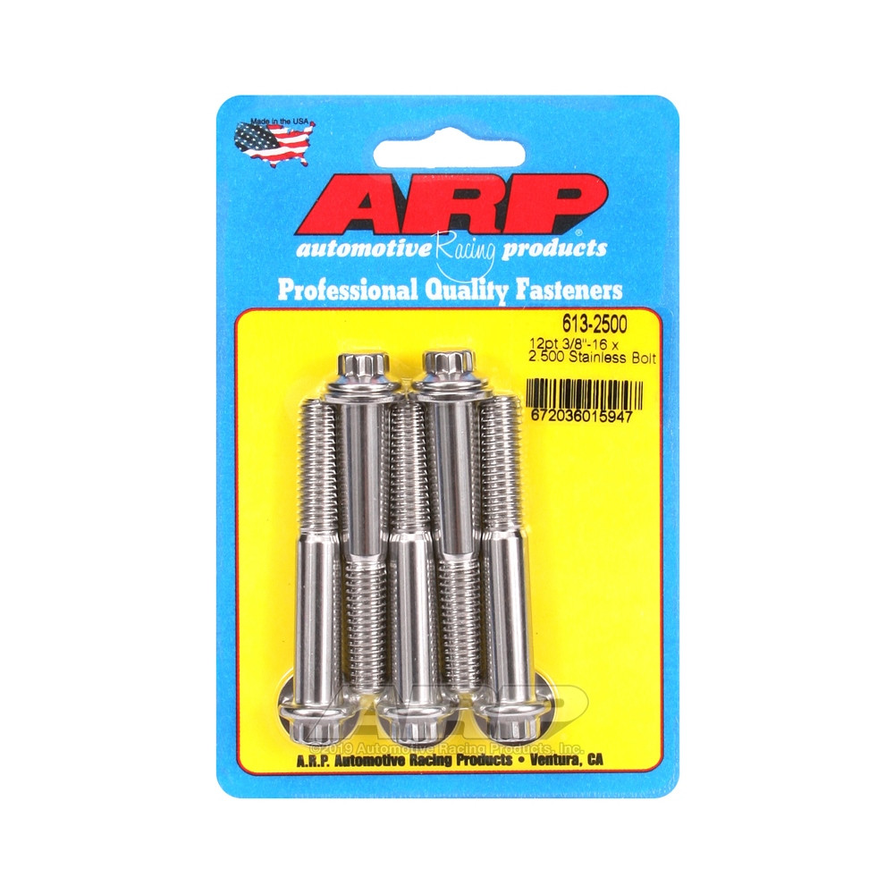 Bullone universale ARP a testa piccola 3/8-16 - Acciaio inox 12 pts x5 - ARP-613-2500 - 613-2500 - 3666618191072