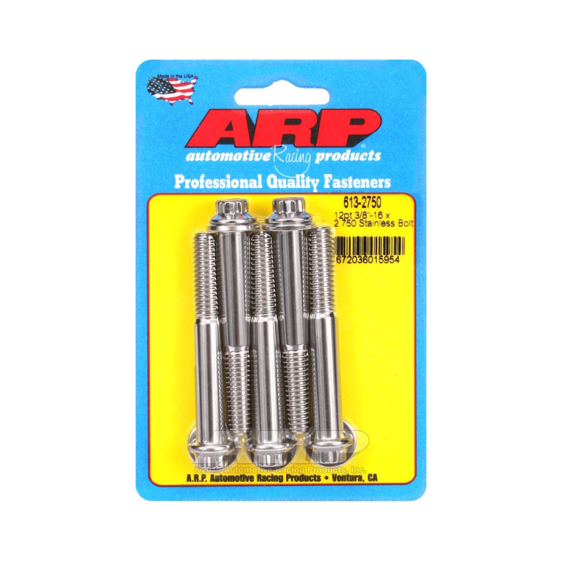 Universalschrauben ARP kleiner Kopf 3/8-16 - Edelstahl 12 Pkt x5 - ARP-613-2750 - 613-2750 - 3666618191089