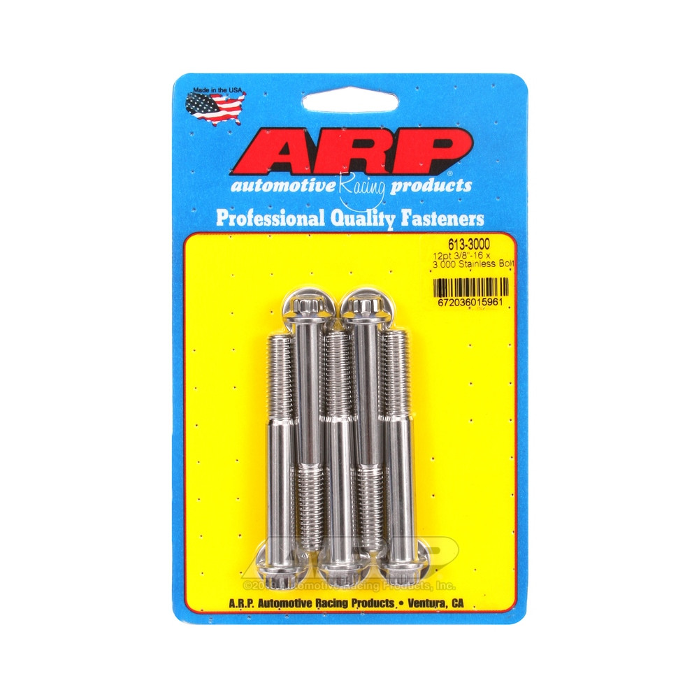Bullone universale ARP a testa piccola 3/8-16 - Acciaio inox 12 pts x5 - ARP-613-3000 - 613-3000 - 3666618191096