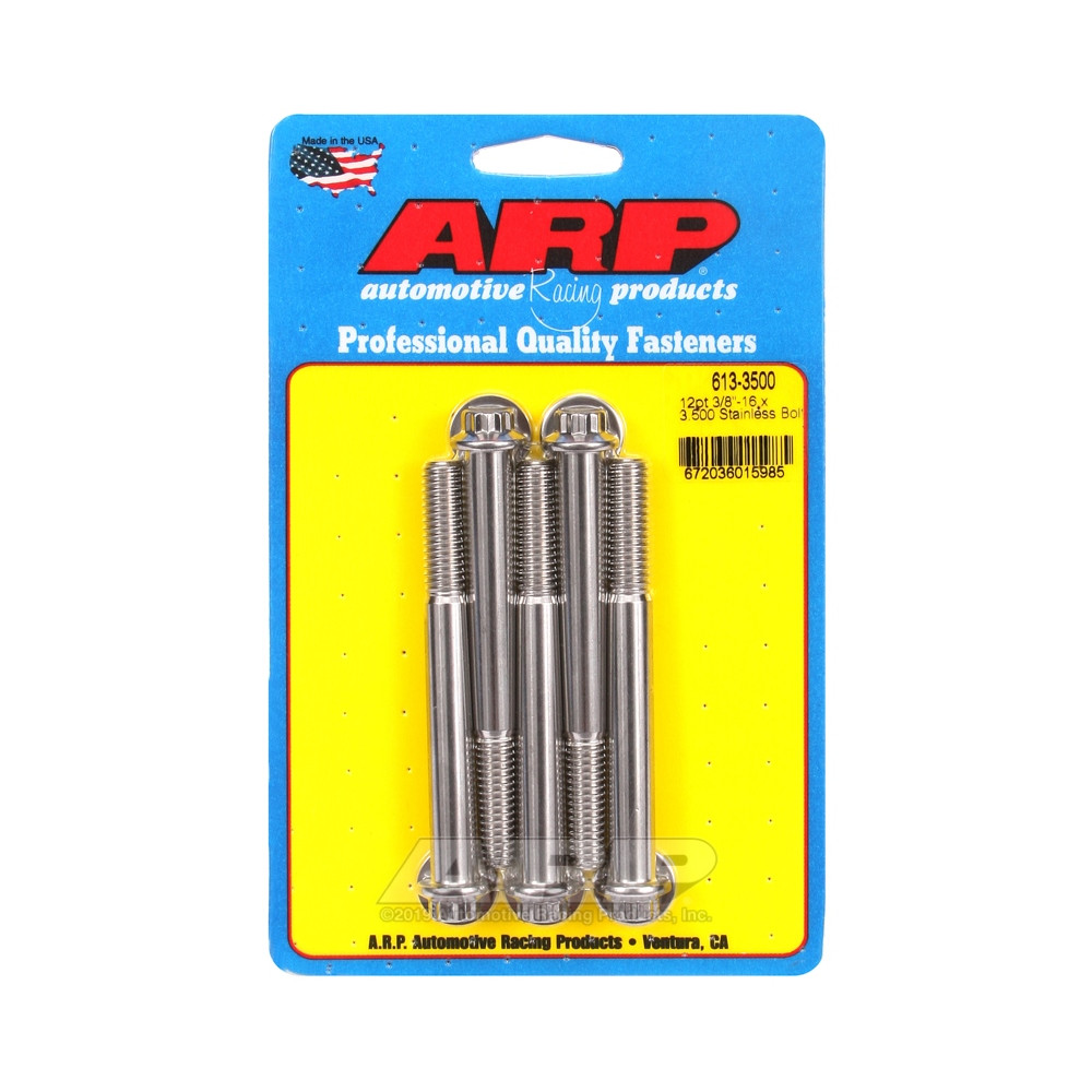 Bullone universale ARP a testa piccola 3/8-16 - Acciaio inox 12 pts x5 - ARP-613-3500 - 613-3500 - 3666618191119