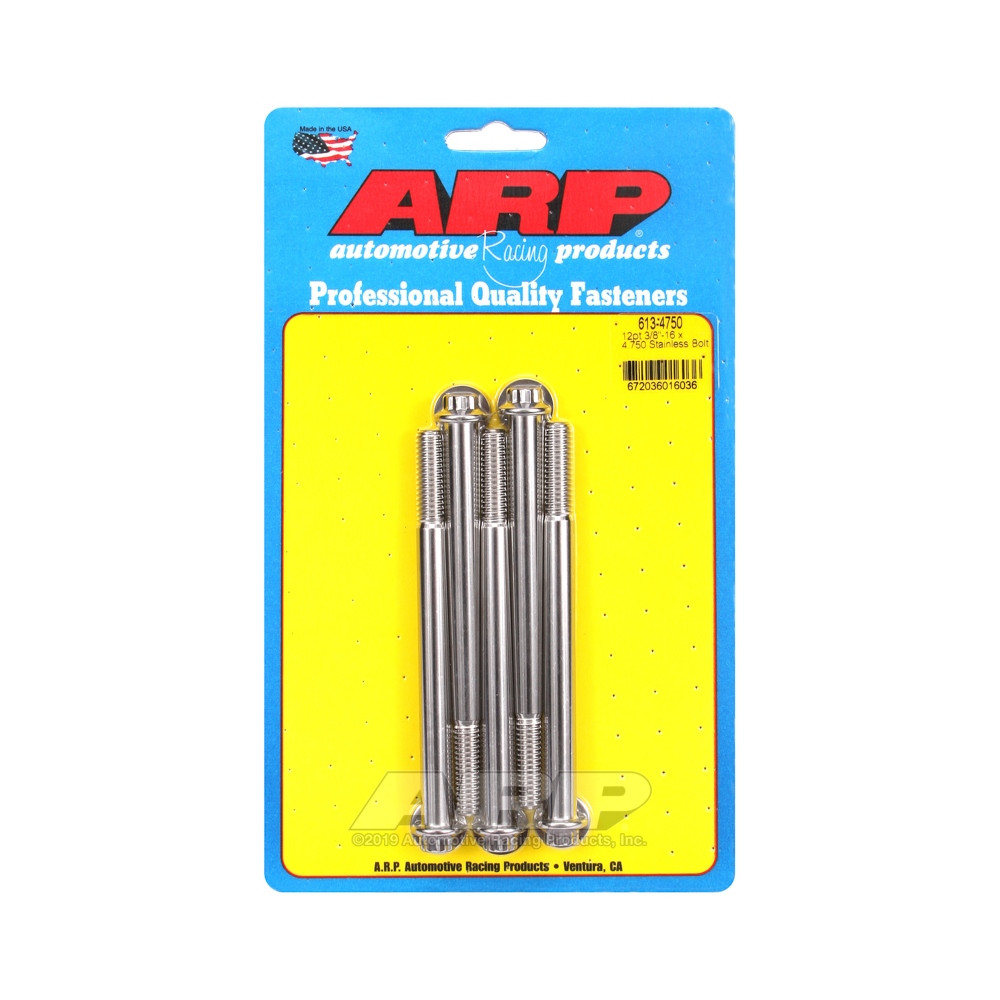 Boulonnerie universelle ARP petite tête 3/8-16 - Inox 12 Pts x5 - ARP-613-4750 - 613-4750 - 3666618191164