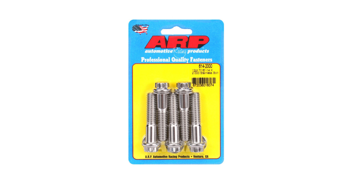 Bullone universale ARP 7/16-14 - Acciaio inox 12 pts x5