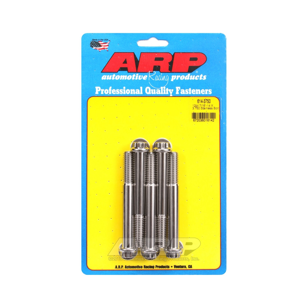 Bullone universale ARP 7/16-14 - Acciaio inox 12 pts x5 - ARP-614-3750 - 614-3750 - 3666618191270