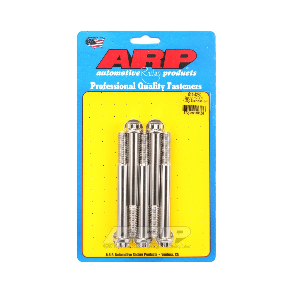 Bullone universale ARP 7/16-14 - Acciaio inox 12 pts x5 - ARP-614-4250 - 614-4250 - 3666618191294