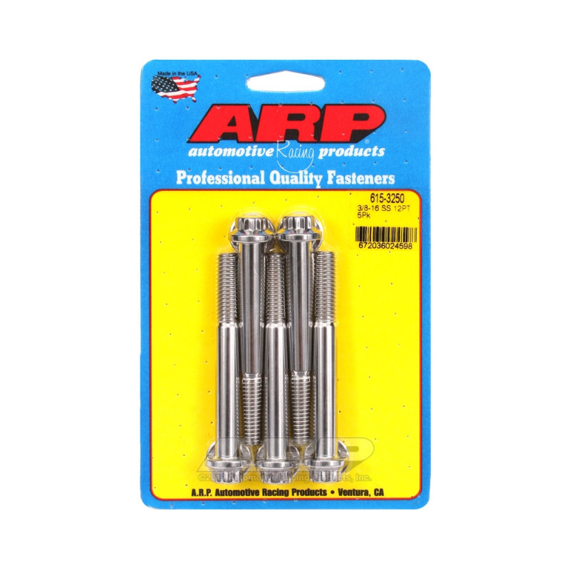 Bullone di testa universale ARP STD 3/8-16 - Acciaio inox 12 pts x5 - ARP-615-3250 - 615-3250 - 3666618191430