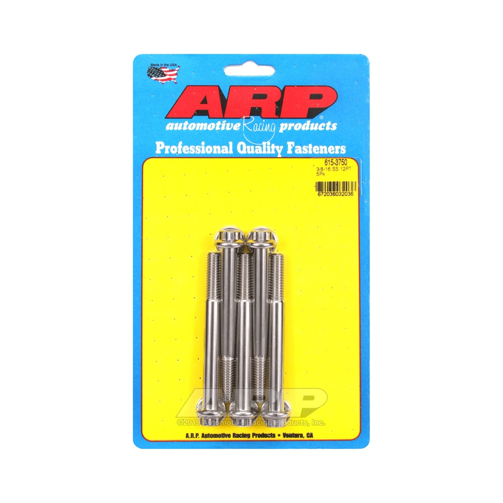 Universalschrauben ARP Kopf STD 3/8-16 - Edelstahl 12 Pts x5 - ARP-615-3750 - 615-3750 - 3666618191454