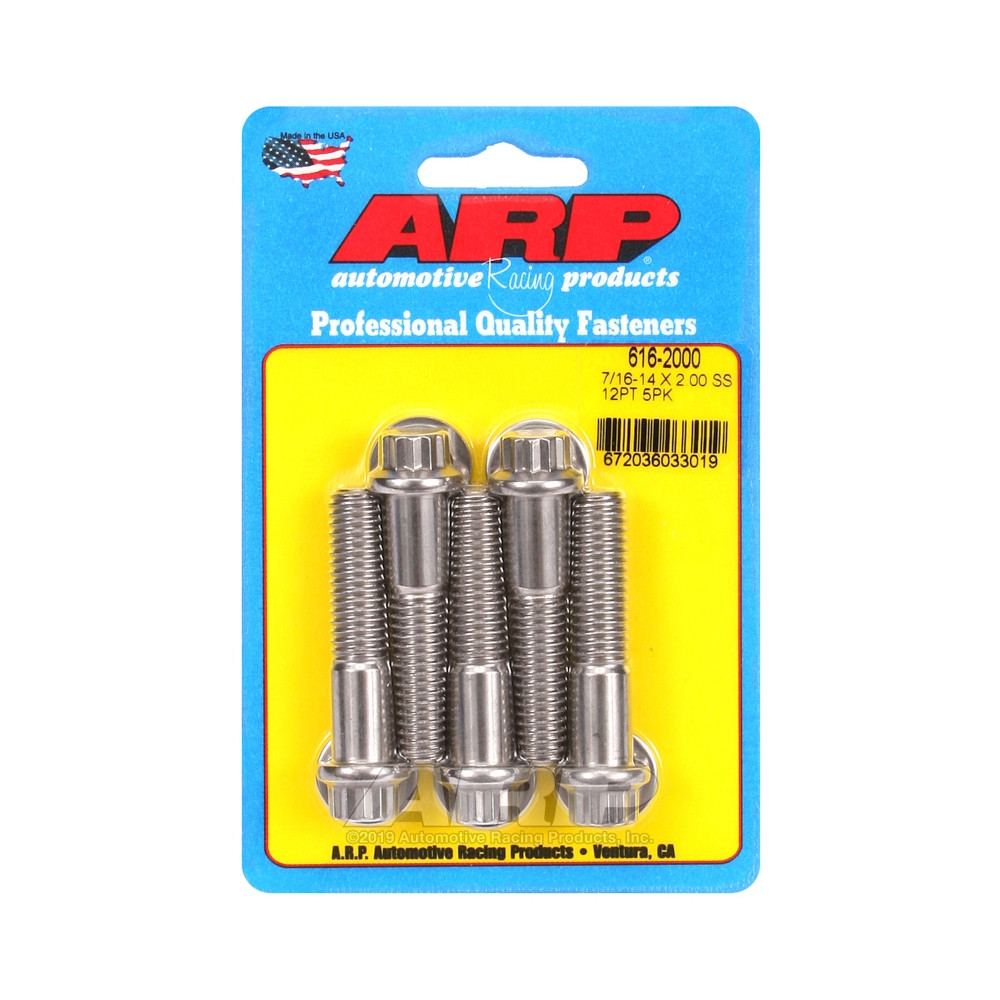 Universalschrauben ARP 7/16-14 - Edelstahl 12 Pkt x5 - ARP-616-2000 - 616-2000 - 3666618191492