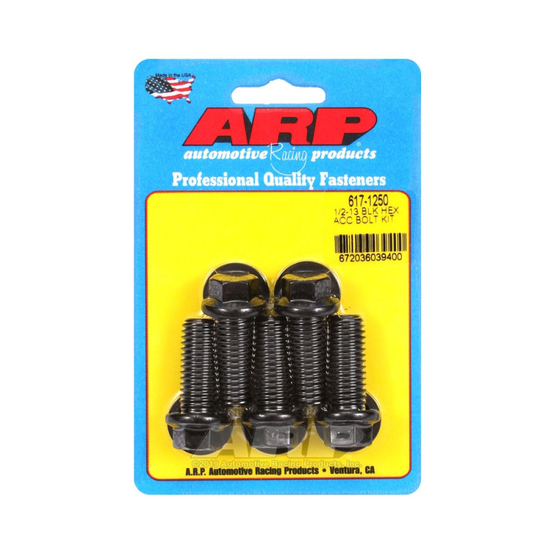 Bullone universale ARP 1/2-13 - Esagono ossidato nero x5 - ARP-617-1250 - 617-1250 - 3666618191638