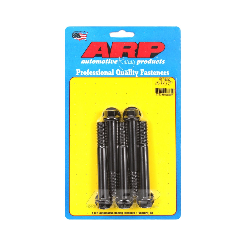 Universal Bolt ARP 1/2-13 - Black Oxyde Hex x5 - ARP-617-3750 - 617-3750 - 3666618191737