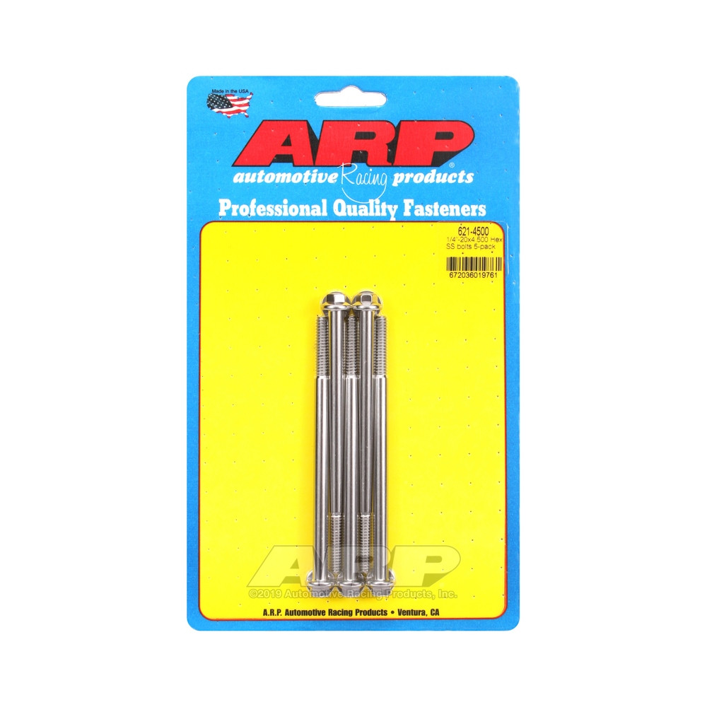 ARP Universal Bolt 1/4-20 - Stainless Hex x5 - ARP-621-4500 - 621-4500 - 3666618191997