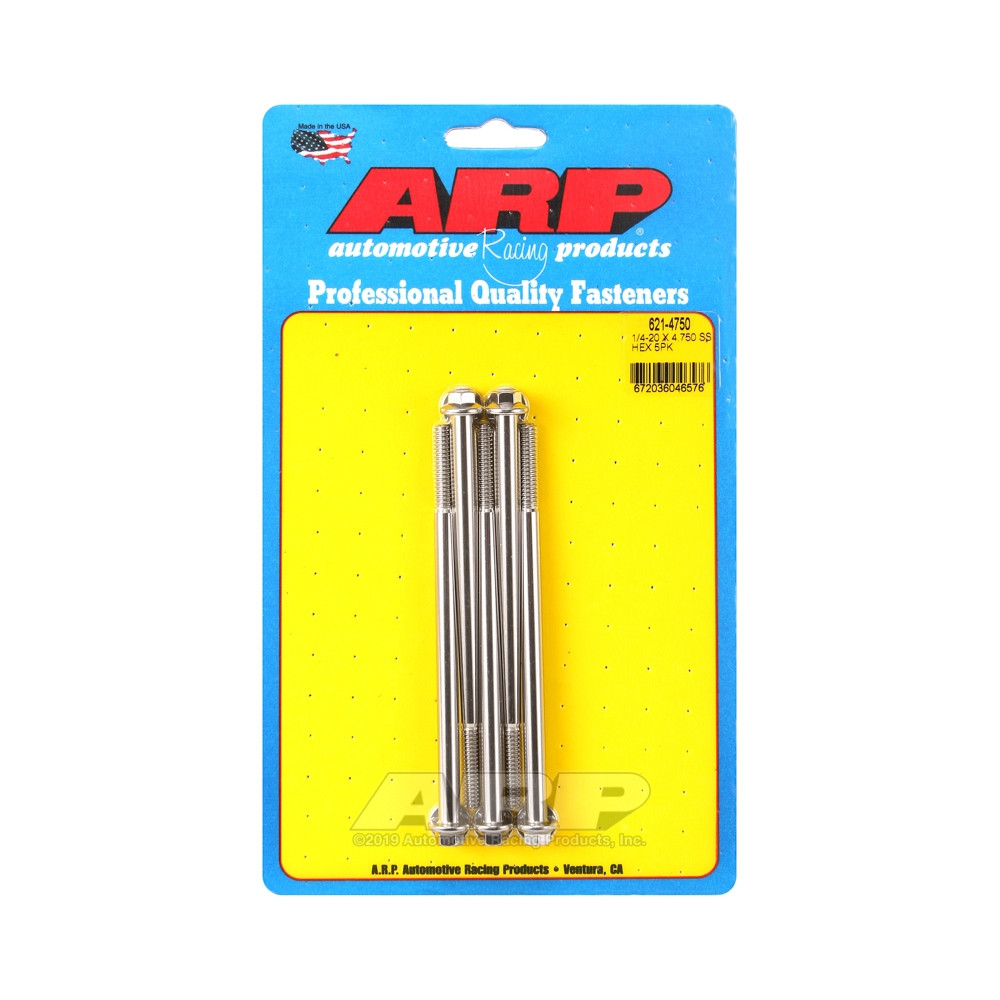 Bullone universale ARP 1/4-20 - Esagono inox x5 - ARP-621-4750 - 621-4750 - 3666618192000