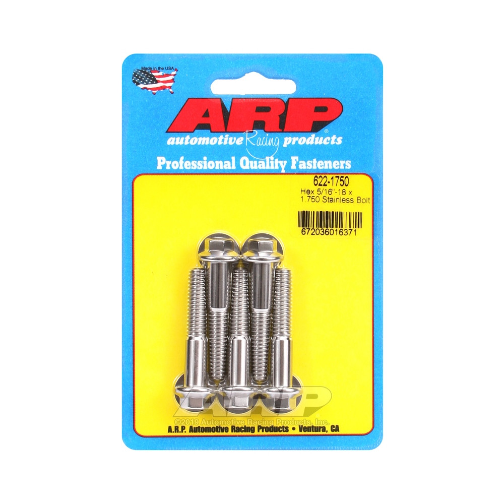 Boulonnerie universelle ARP 5/16-18 - Inox Hex x5 - ARP-622-1750 - 622-1750 - 3666618192062