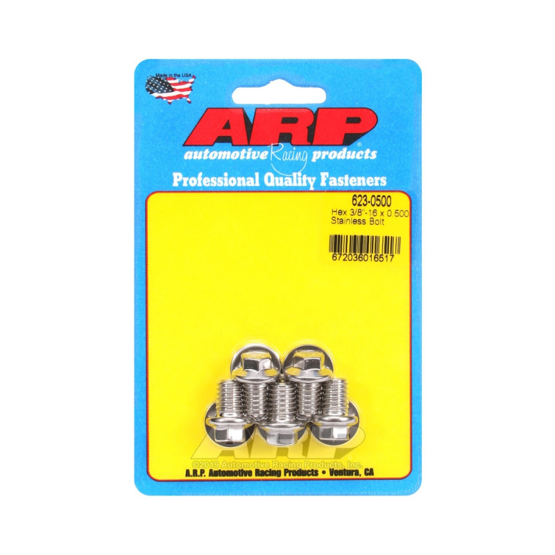 ARP Universal small head bolt 3/8-16 - Stainless Hex x5 - ARP-623-0500 - 623-0500 - 3666618192208