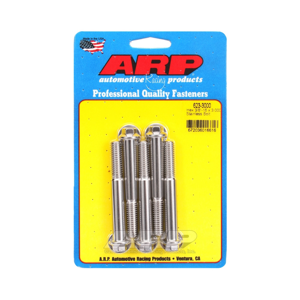 ARP Universal small head bolt 3/8-16 - Stainless Hex x5 - ARP-623-3000 - 623-3000 - 3666618192307