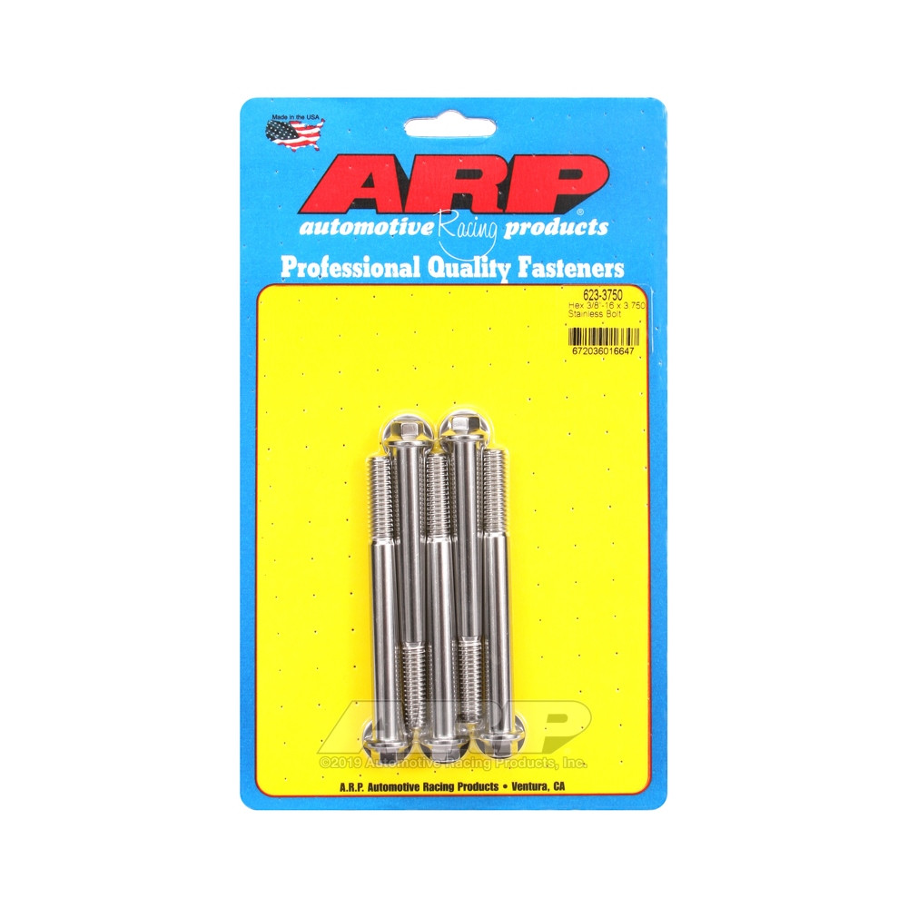 ARP Universal small head bolt 3/8-16 - Stainless Hex x5 - ARP-623-3750 - 623-3750 - 3666618192338