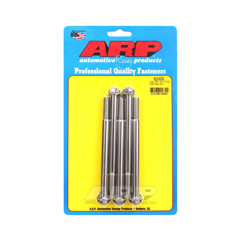 ARP Universal small head bolt 3/8-16 - Stainless Hex x5 - ARP-623-5000 - 623-5000 - 3666618192383