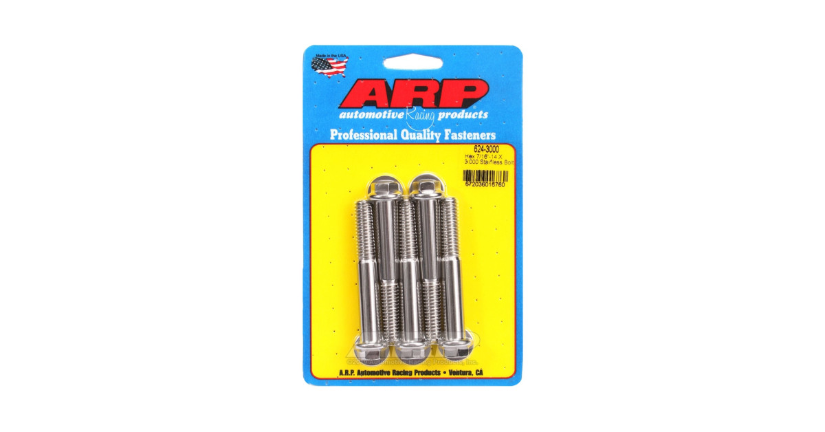 Bullone universale ARP 7/16-14 - Esagono inox x5