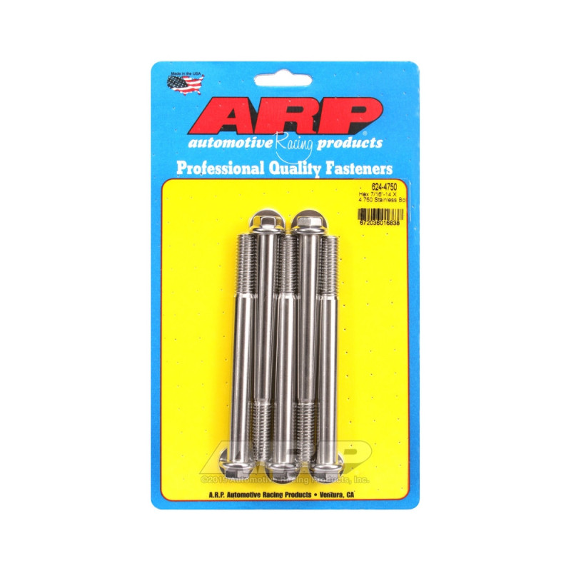 Universal Bolt ARP 7/16-14 - Stainless Hex x5 - ARP-624-4750 - 624-4750 - 3666618192529