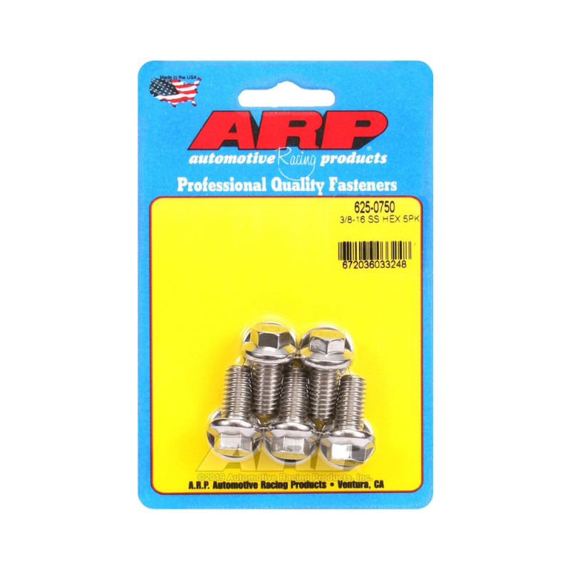 Universalschrauben ARP Kopf STD 3/8-16 - Inox Hex x5 - ARP-625-0750 - 625-0750 - 3666618192543