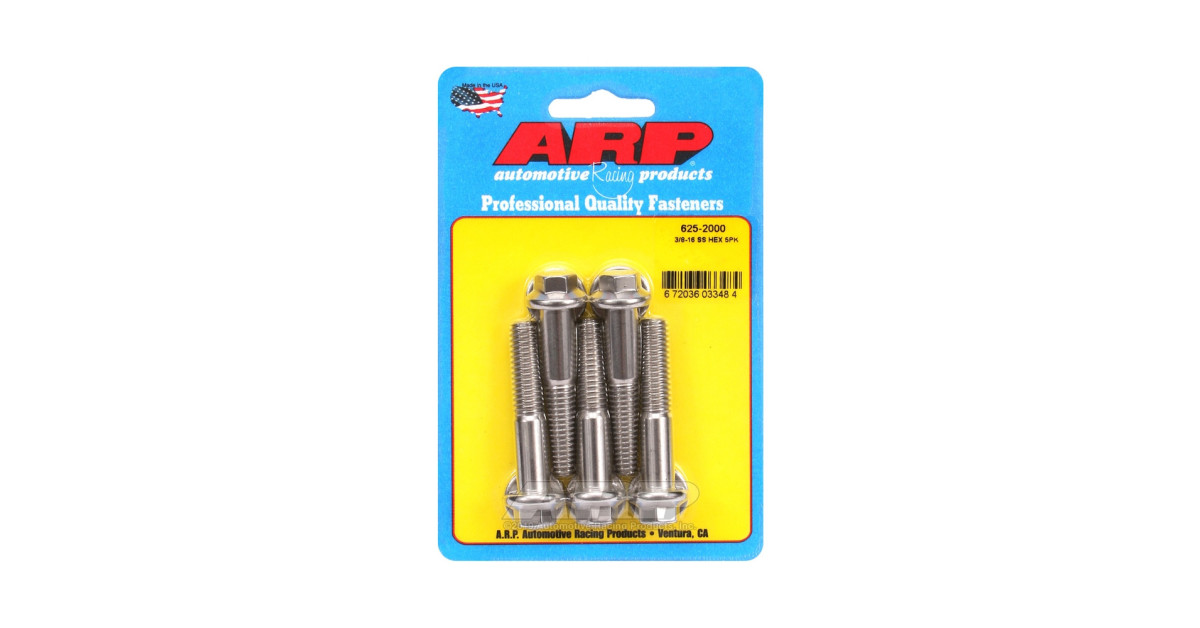 Universalschrauben ARP Kopf STD 3/8-16 - Inox Hex x5