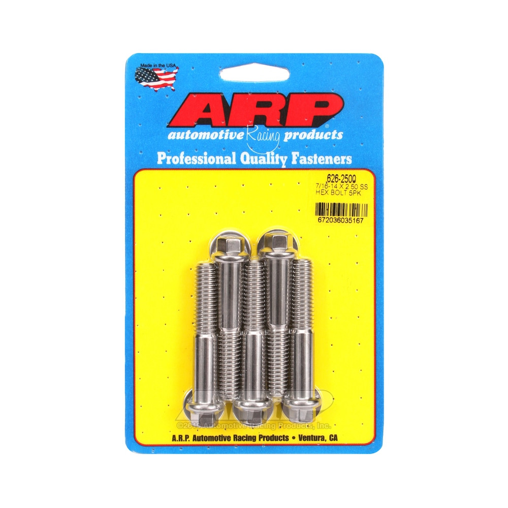 Boulonnerie universelle ARP 7/16-14 - Inox Hex x5 - ARP-626-2500 - 626-2500 - 3666618192727